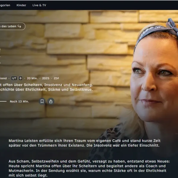 ZDF "Die letzte Bank" Studiogast